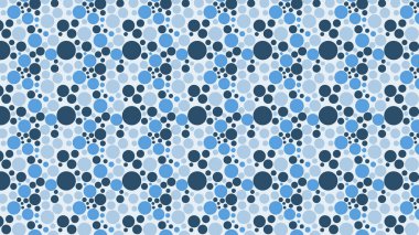 soyut mavi daireler deseni, vektör illüstrasyonu