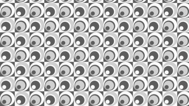 Soyut gri daireler deseni, vektör illüstrasyonu