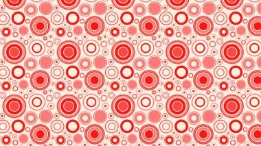 soyut kırmızı daireler deseni, vektör illüstrasyonu