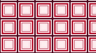 soyut geometrik kırmızı kareler desen, vektör illüstrasyonu