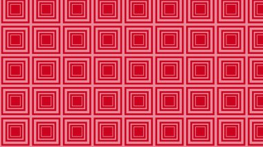 soyut geometrik kırmızı kareler desen, vektör illüstrasyonu
