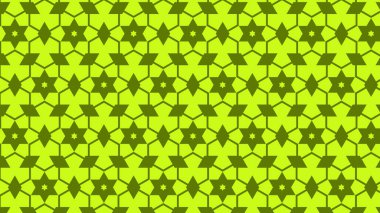 yeşil soyut yıldız deseni, vektör illüstrasyonu