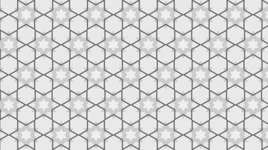 Gri soyut yıldız deseni, vektör illüstrasyonu