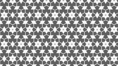 Gri soyut yıldız deseni, vektör illüstrasyonu