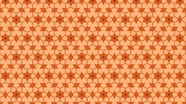 turuncu soyut yıldız deseni, vektör illüstrasyonu