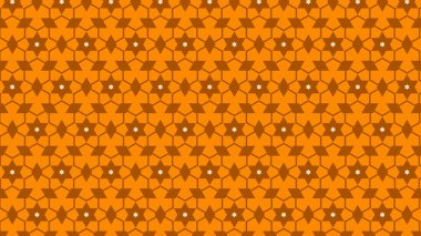 turuncu soyut yıldız deseni, vektör illüstrasyonu