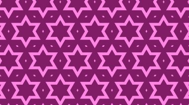 Pembe soyut yıldız deseni, vektör illüstrasyonu