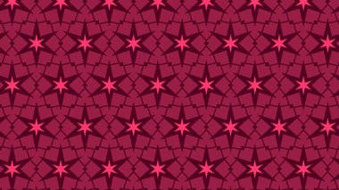 Pembe soyut yıldız deseni, vektör illüstrasyonu
