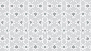 Yıldızlı kusursuz desen. Vektör illüstrasyonu