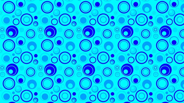 Abstracto Azul Círculos Patrón Vector Ilustración — Archivo Imágenes Vectoriales