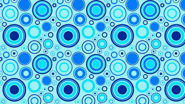 Motif Abstrait Cercles Bleus Illustration Vectorielle — Image vectorielle