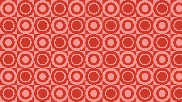 abstract red circles pattern, vector illustration