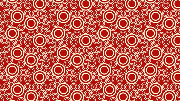 Abstrakte Rote Kreise Muster Vektorillustration — Stockvektor