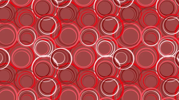 Абстрактный Рисунок Красных Кругов Векторная Иллюстрация — стоковый вектор