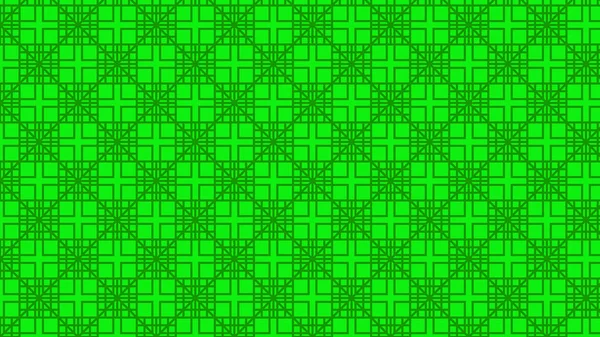 Abstrakte Geometrische Grüne Quadrate Muster Vektorillustration — Stockvektor