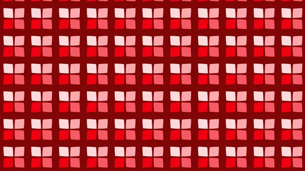 Resumo Padrão Quadrados Vermelhos Geométricos Ilustração Vetorial — Vetor de Stock