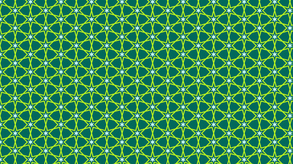 green abstract stars pattern, vector illustration