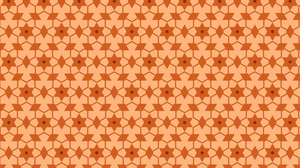 Naranja Estrellas Abstractas Patrón Vector Ilustración — Archivo Imágenes Vectoriales