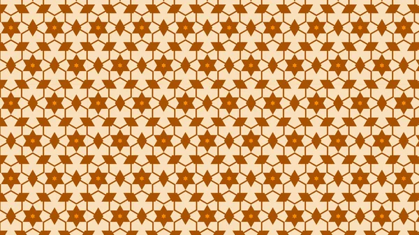 Orange Abstrakte Sterne Muster Vektorillustration — Stockvektor