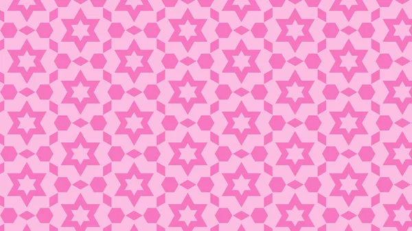 Różowy Abstrakcyjne Gwiazdy Wzór Wektor Ilustracja — Wektor stockowy