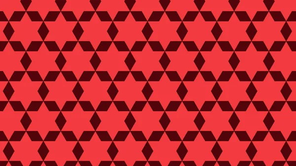 Rote Abstrakte Sterne Muster Vektorillustration — Stockvektor