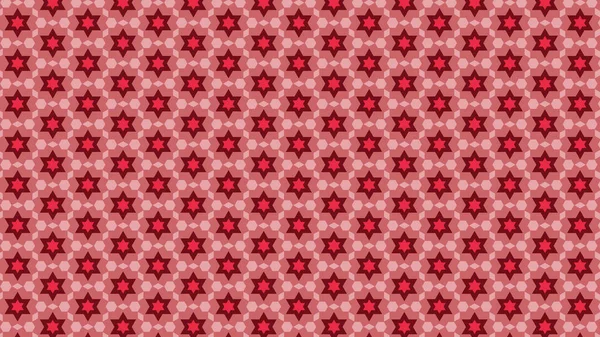 Red Abstract Stars Pattern Vector Illustration — Stock Vector