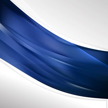 soyut siyah ve mavi dalga iş arka planı, vektör illüstrasyonu