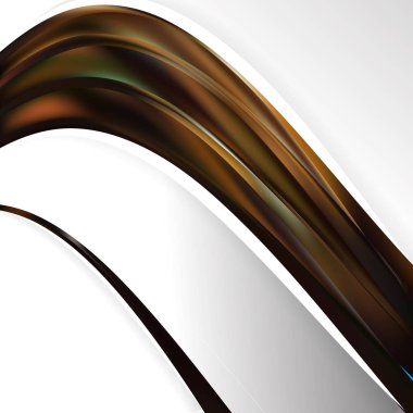 soyut siyah ve kahverengi dalga iş arkaplanı, vektör illüstrasyonu