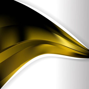 siyah ve altın broşür tasarımı, vektör illüstrasyonu