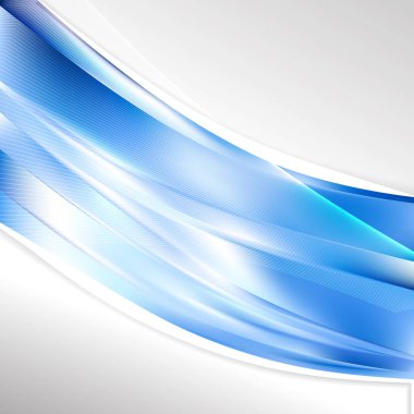 soyut mavi dalga iş arka planı, vektör illüstrasyonu