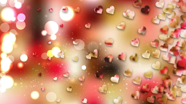 Любовь Сердца Фон Полный Кадр Векторной Иллюстрации Февраля Карты Валентинки — стоковый вектор
