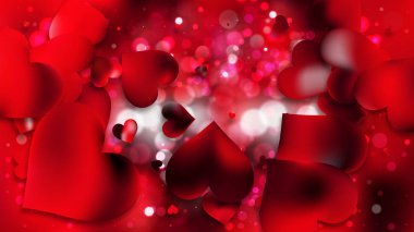 aşk kalpleri arka plan, tam çerçeve vektör illüstrasyon, 14 Şubat kartı, sevgililer günü kartı