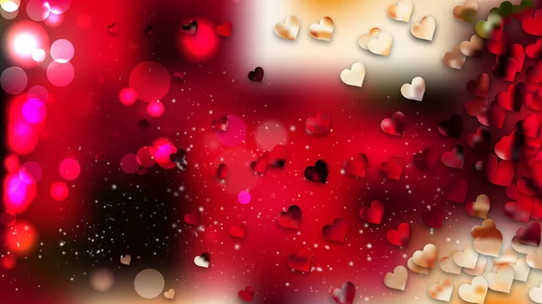 Febbraio Card Valentines Day Background Vector — Vettoriale Stock