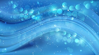 Soyut mavi-bulanık-bokeh-arkaplan