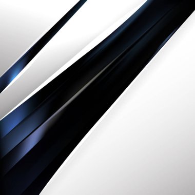 Soyut Siyah ve Mavi Arka Plan Vektör İllüstrasyon 