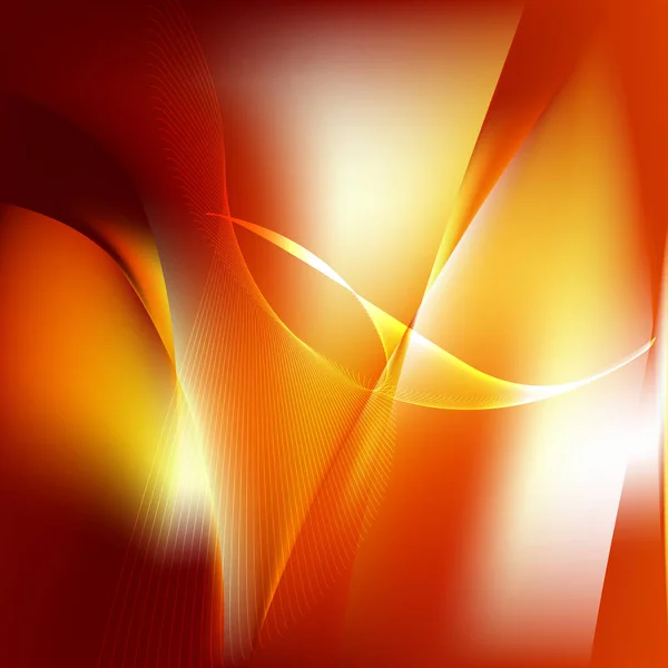 Hela Ram Orange Vågor Bakgrund Kopiera Utrymme Affisch Vektor — Stock vektor