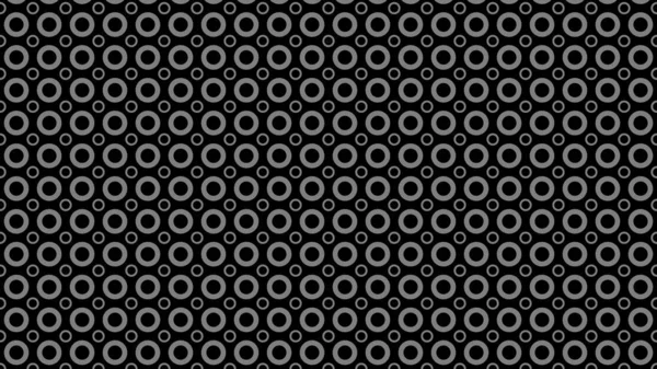 Full Frame Μαύρο Μοτίβο Κύκλους Διάνυσμα Φόντο — Διανυσματικό Αρχείο