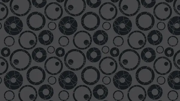 Full Frame Μαύρο Μοτίβο Κύκλους Διάνυσμα Φόντο — Διανυσματικό Αρχείο