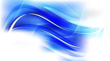 akan mavi dalgalar arka plan, kopyalama alanı, vektör tam çerçeve 