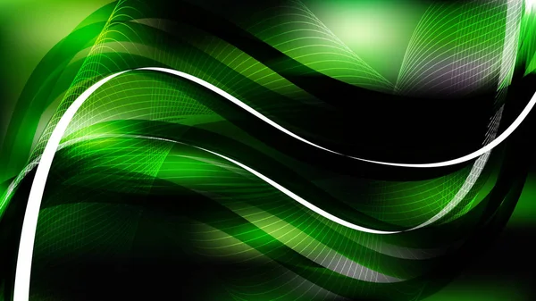 Abstract Groen Zwart Achtergrond Sjabloon — Stockvector