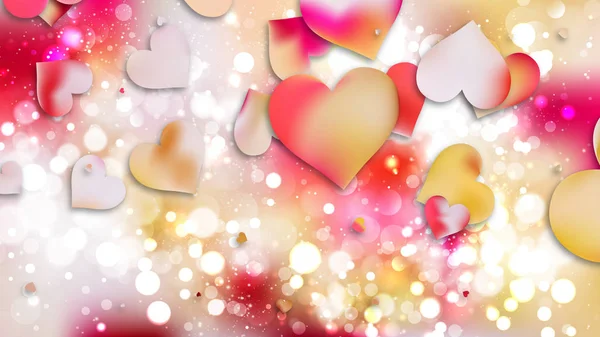 Liefde Harten Achtergrond Volledige Frame Vector Illustratie Februari Kaart Valentijnsdag — Stockvector