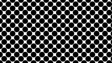 tam çerçeve siyah ve beyaz daireler desen, vektör arkaplan 