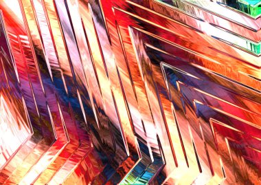 Kopyalama alanı için satırları olan soyut renkli arkaplan