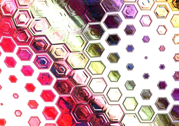 Formas Hexagonais Favo Mel Fundo Abstrato — Fotografia de Stock