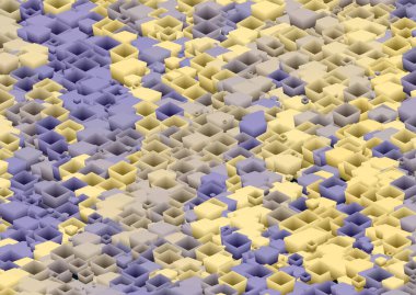 Geometrik kareler ve küp şekilleri, soyut arkaplan