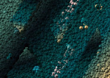 kare ve küp şekilleri, soyut arkaplan