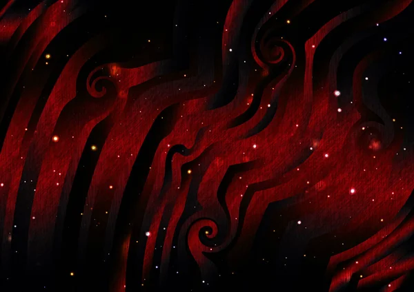 Абстрактный Красочный Фон Волнистыми Линиями — стоковое фото