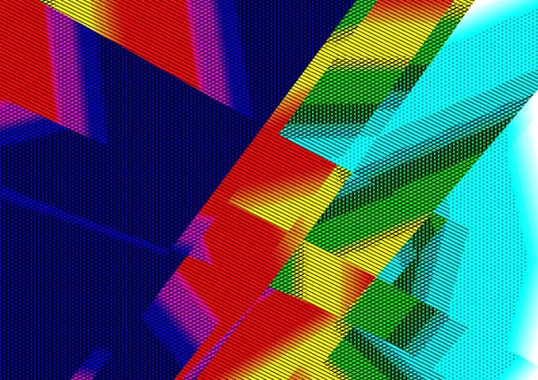 Красочный Абстрактный Фон Фигурами Линиями — стоковое фото