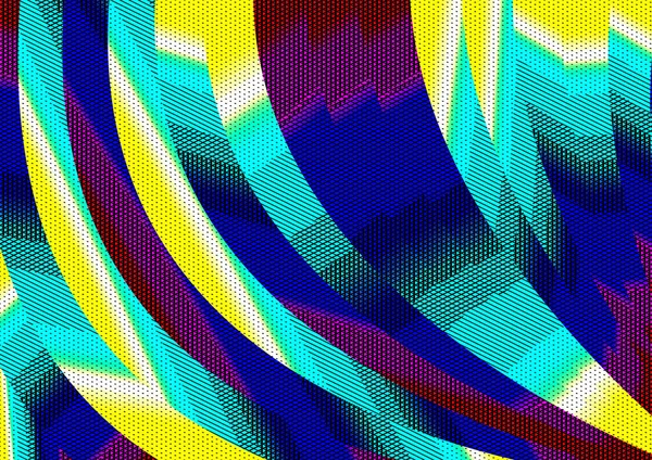 Барвистий Пофарбований Абстрактний Фон Формами Лініями — стокове фото
