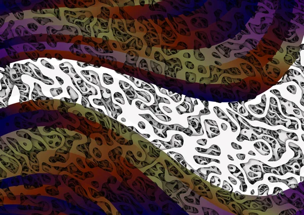 彩色豹子画的抽象背景 — 图库照片
